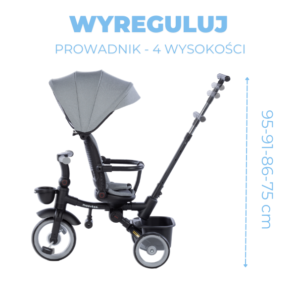 Rowerek Liam - 4-stopniowy prowadnik
