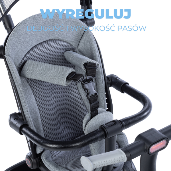 Pasy bezpieczeństwa z regulacja wysokości i długości