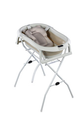 Składana wanienka ze stelażem i odpływem Bath&Care - BEIGE