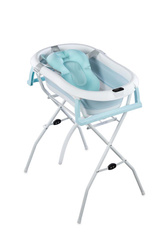 Składana wanienka ze stelażem i odpływem Bath&Care - BLUE