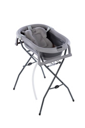 Składana wanienka ze stelażem i odpływem Bath&Care -  dark GREY